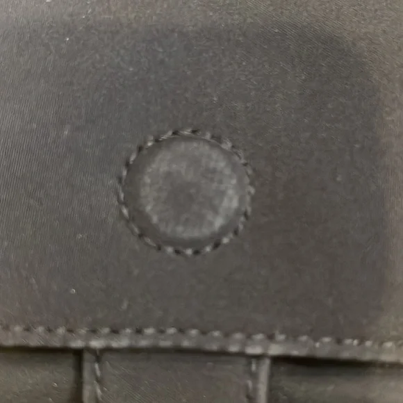 Hobo crossbody bag in black with silver tone hardware, 9 x 6.5 - Picture 9 of 11